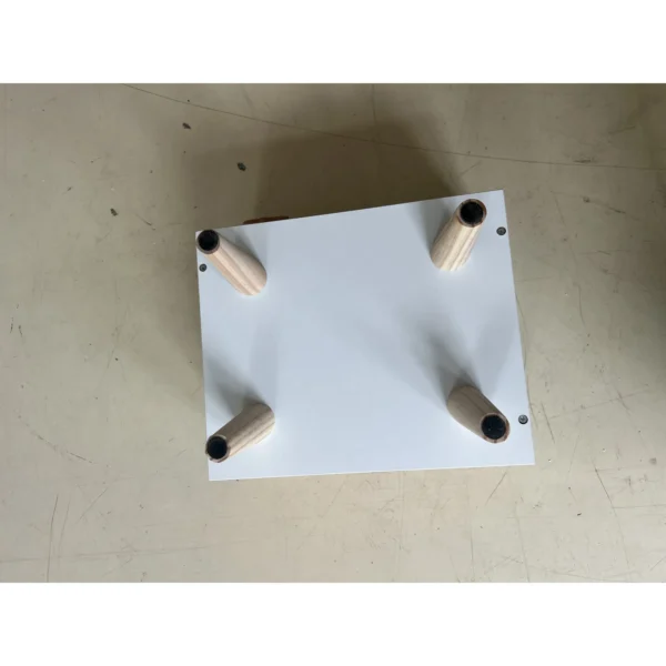 Houten Kindernachtkastje Met Opbergvak, Bijzettafel Voor Slaap En Woonkamer, Wit