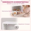 Houten Kindernachtkastje Met Opbergvak, Bijzettafel Voor Slaap En Woonkamer, Wit