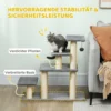 Hundetreppe 4 Stufen 68 Cm Hoch Verstellbar Haustiertreppe Für Kleine Hunde Katzentreppe Sisal Kratzbäumen, Spielball