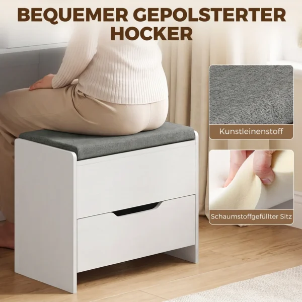 Kaptafel Met Spiegel En Kruk Met Klapspiegel, Make uptafel Met Lades, Wit