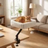 Katten Bureaubed, Kattenbed Voor Bureau Met 360° Rotatie, Hangende Bal Verstelbare Klem Voor Kat Onder 6 Kg