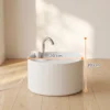 Kattenfontein 2,2L Keramische Drinkfontein Met 4 voudig Filtersysteem 2 Modi 1 Filter & Schuim Ultrastille Pomp, BPA vrij
