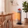 Keramische Kachel 2000W Thermostaat Elektrische Verwarming Afstandsbediening Zwart