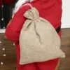 Kerstman 120 Cm Sinterklaas Figuur Met Beweegbaar Hoofd En Armen, Bel En Zak, Geluid En Aanraaksensor
