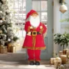 Kerstman 120 Cm Sinterklaas Figuur Met Beweegbaar Hoofd En Armen, Bel En Zak, Geluid En Aanraaksensor