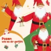 Kerstman 120 Cm Sinterklaas Figuur Met Beweegbaar Hoofd En Armen, Bel En Zak, Geluid En Aanraaksensor