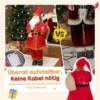 Kerstman 120 Cm Sinterklaas Figuur Met Beweegbaar Hoofd En Armen, Bel En Zak, Geluid En Aanraaksensor