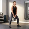 Kettlebell Kogelgewicht 14 Kg Gewicht Halter Gevuld Met Zand Voor Beginners Zwart