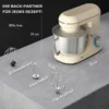 Keukenmachine Kneedmachine Met 4,5L RVS Kom 1300W Deegmachine Met 6+P Snelheid Beige