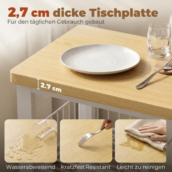 Keukenrek Met Opbergruimte, Magnetronrek Met 3 Manden En Kast, 100 X 35 X 80 Cm, Wit