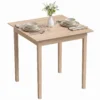 Keukentafel Eettafel Vierkante Tafel, Modern Ontwerp, 75 Cm X 75 Cm X 76 Cm, Natuurhout