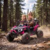 Kinder Elektrische Auto 24V 2 Zitter Kinderwagen UTV Met Lithium Batterij 2,4 GHz Afstandsbediening 2 X 120W Motoren Softstart