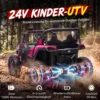 Kinder Elektrische Auto 24V 2 Zitter Kinderwagen UTV Met Lithium Batterij 2,4 GHz Afstandsbediening 2 X 120W Motoren Softstart
