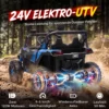 Kinder Elektrische Auto 24V 2 Zitter Kinderwagen UTV Met Lithium Batterij 2,4 GHz Afstandsbediening 2 X 120W Motoren Softstart