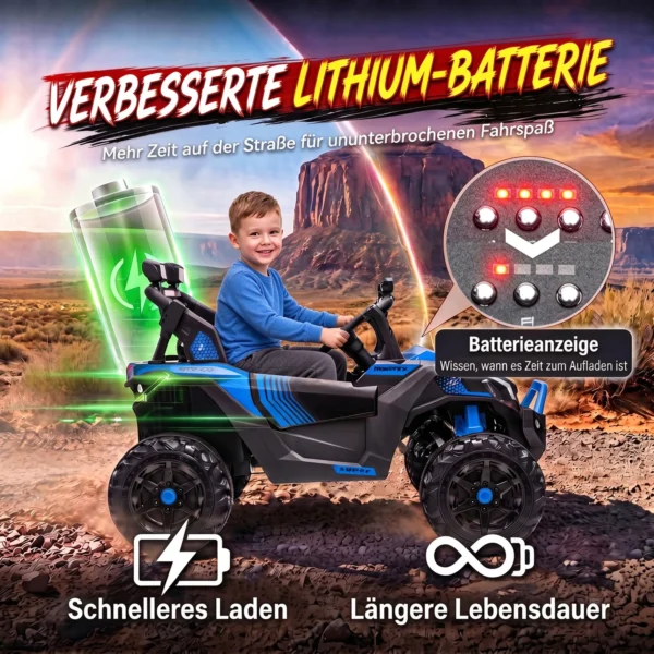 Kinder Elektrische Auto 24V 2 Zitter Kinderwagen UTV Met Lithium Batterij 2,4 GHz Afstandsbediening 2 X 120W Motoren Softstart