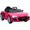 Kinder Elektroauto 12V Kinderauto Met Afstandsbediening Lithium Batterij 2 Motor Zachte Start Achterwielophanging Roze