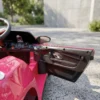 Kinder Elektroauto 12V Kinderauto Met Afstandsbediening Lithium Batterij 2 Motor Zachte Start Achterwielophanging Roze