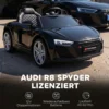 Kinder Elektroauto 12V Kinderauto Met Afstandsbediening Lithium Batterij 2 Motor Zachte Start Achterwielophanging Zwart