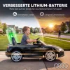 Kinder Elektroauto 12V Kinderauto Met Afstandsbediening Lithium Batterij 2 Motor Zachte Start Achterwielophanging Zwart