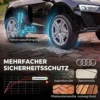Kinder Elektroauto 12V Kinderauto Met Afstandsbediening Lithium Batterij 2 Motor Zachte Start Achterwielophanging Zwart