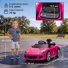 Kinder Elektroauto Porsche 12V Kinderauto Met Lithium Accu Afstandsbediening 2 Motoren Zachte Start Achterwielophanging