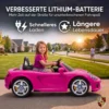 Kinder Elektroauto Porsche 12V Kinderauto Met Lithium Accu Afstandsbediening 2 Motoren Zachte Start Achterwielophanging