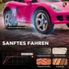 Kinder Elektroauto Porsche 12V Kinderauto Met Lithium Accu Afstandsbediening 2 Motoren Zachte Start Achterwielophanging
