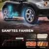 Kinder Elektroauto Porsche 12V Kinderauto Met Lithium Batterij Afstandsbediening 2 Motoren Zachte Start Achterwielophanging