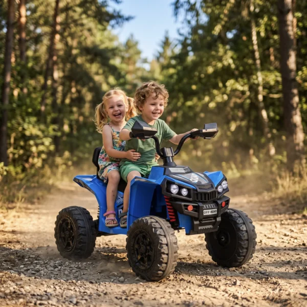 Kinder Quad Elektrisch 24V 2 Zitter Elektrisch ATV 4 6 Km/u Kinderquad Met Lithium Batterij 2 120W Motoren 4 Wiel Ophanging
