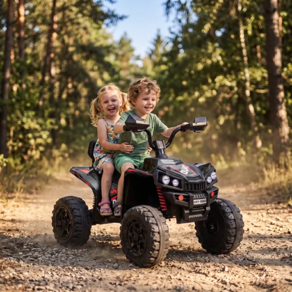 Kinder Quad Elektrisch 24V 2 Zitter Elektrisch ATV 4 6 Km/u Kinderquad Met Lithium Batterij 2 120W Motoren 4 Wiel Ophanging