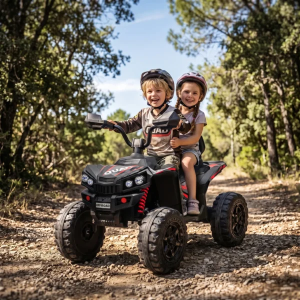 Kinder Quad Elektrisch 24V 2 Zitter Elektrisch ATV 4 6 Km/u Kinderquad Met Lithium Batterij 2 120W Motoren 4 Wiel Ophanging