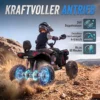Kinder Quad Elektrisch 24V 2 Zitter Elektrisch ATV 4 6 Km/u Kinderquad Met Lithium Batterij 2 120W Motoren 4 Wiel Ophanging