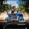 Kinder Quad Elektrisch 24V 2 Zitter Elektrisch ATV 4 6 Km/u Kinderquad Met Lithium Batterij 2 120W Motoren 4 Wiel Ophanging