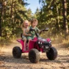 Kinder Quad Elektrisch 24V 2 Zitter Elektrisch ATV 4 6 Km/u Kinderquad Met Lithium Batterij 2 120W Motoren 4 Wiel Vering