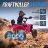 Kinder Quad Elektrisch 24V 2 Zitter Elektrisch ATV 4 6 Km/u Kinderquad Met Lithium Batterij 2 120W Motoren 4 Wiel Vering