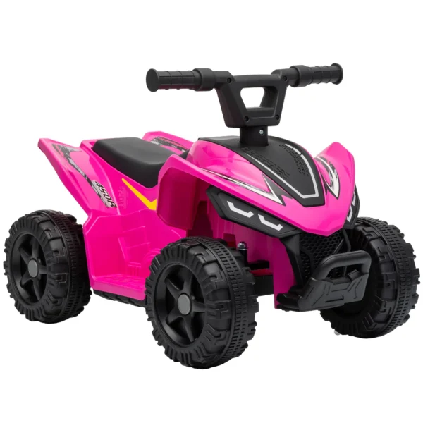 Kinder Quad Elektrisch 6V Kinderquad Met Lithium Batterij Vooruitfunctie Stuurknop Besturing 1,5 2 Jaar Helder Rood