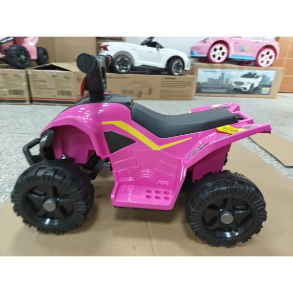Kinder Quad Elektrisch 6V Kinderquad Met Lithium Batterij Vooruitfunctie Stuurknop Besturing 1,5 2 Jaar Helder Rood