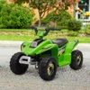 Kinder Quad Elektrisch 6V Kinderquad Met Vooruit , Achteruitfunctie Voor Kinderen 1,5 3 Jaar Tot 20 Kg Groen