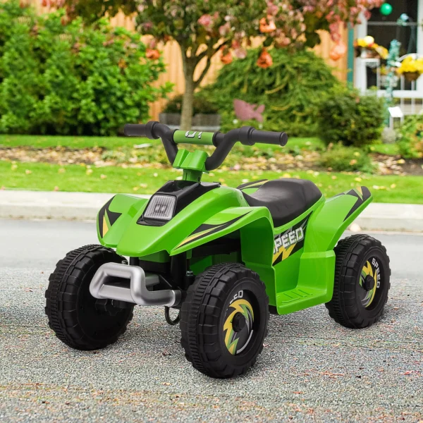 Kinder Quad Elektrisch 6V Kinderquad Met Vooruit , Achteruitfunctie Voor Kinderen 1,5 3 Jaar Tot 20 Kg Groen