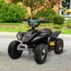 Kinder Quad Elektrisch 6V Kinderquad Met Vooruit , Achteruitfunctie Voor Kinderen 1,5 3 Jaar Tot 20 Kg Zwart
