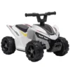 Kinder Quad Elektro 6V Kinderquad Met Lithium Accu Voorwaartse Functie Stuurknop Bediening 1,5 2 Jaar Wit