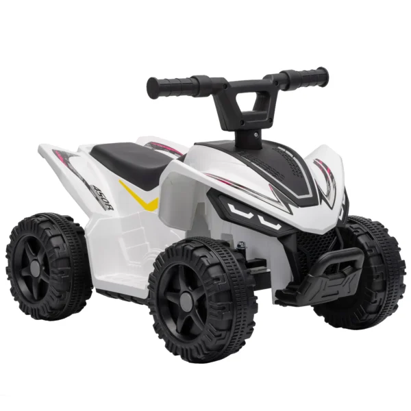 Kinder Quad Elektro 6V Kinderquad Met Lithium Accu Voorwaartse Functie Stuurknop Bediening 1,5 2 Jaar Wit