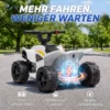 Kinder Quad Elektro 6V Kinderquad Met Lithium Accu Voorwaartse Functie Stuurknop Bediening 1,5 2 Jaar Wit