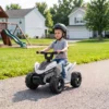 Kinder Quad Elektro 6V Kinderquad Met Lithium Accu Voorwaartse Functie Stuurknop Bediening 1,5 2 Jaar Wit