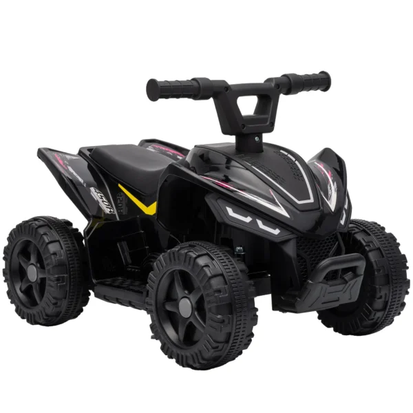 Kinder Quad Elektro 6V Kinderquad Met Lithium Accu Voorwaartse Functie Stuurknop Besturing 1,5 2 Jaar Zwart