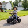 Kinder Quad Elektro 6V Kinderquad Met Lithium Accu Voorwaartse Functie Stuurknop Besturing 1,5 2 Jaar Zwart