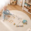 Kinder Schlagzeug 14 teilig Montessori Musikinstrumente Set Mit Trommeln Xylophon Klangholz, Maracas Für 1,5 6 Jahre