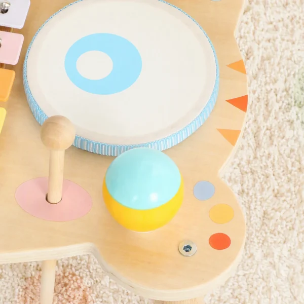 Kinder Schlagzeug 5 in 1 Montessori Musikinstrumente Set Mit Trommeln Xylophon Schlagwerk Für Kinder 1,5 6 Jahre
