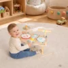 Kinder Schlagzeug 5 in 1 Montessori Musikinstrumente Set Mit Trommeln Xylophon Schlagwerk Für Kinder 1,5 6 Jahre