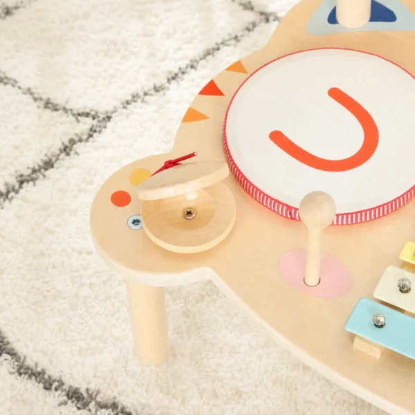 Kinder Schlagzeug 5 in 1 Montessori Musikinstrumente Set Mit Trommeln Xylophon Schlagwerk Für Kinder 1,5 6 Jahre